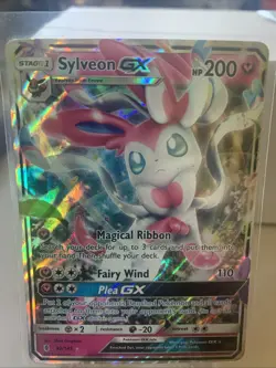 Sylveon GX 92/145 Guardians Rising Ultra Rare Holo TCG Pokemon Card - Image 1