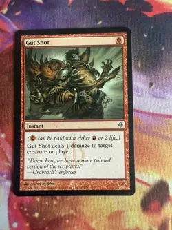Gut Shot MTG New Phyrexia Uncommon Near Mint (86/175) LP - Image 1