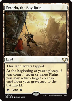 MTG Magic 1x Emeria, the Sky Ruin (M/NM) Commander Secrets of Strixhaven - Image 1