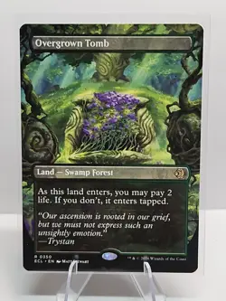 Overgrown Tomb Borderless 350 Lorwyn Eclipsed MTG Magic the Gathering - Image 1