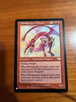 WORLDGORGER DRAGON 103 R JUDGMENT MAGIC: THE GATHERING NM - Image 1