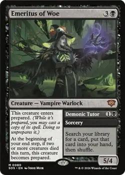 Magic the Gathering MTG NM Emeritus of Woe Secrets of Strixhaven 0080 - Image 1