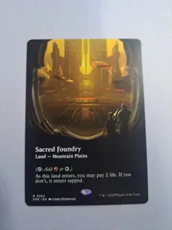 MTG: Sacred Foundry (Borderless) (LP): Edge of Eternities - Image 1