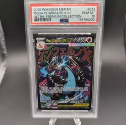 Mega Charizard X ex Pokemon MEP En Ultra-Premium Collection PSA 10 Gem Mint UPC - Image 1