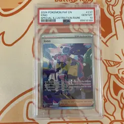 Iono 237/091 -- PSA 10 -- Pokemon PAF Paldean Fates SIR - Image 1