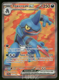 Toxicroak ex 232/198 Ultra Rare Scarlet & Violet Pokemon Near Mint - Image 1