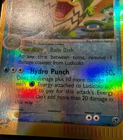 Ludicolo 7/100 Holo R Sandstorm Pokemon Reverse Holo HP - Image 3