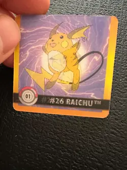 1999 Artbox Pokemon Action Flipz - Premier Edition #1 Pikachu / Raichu - Image 2