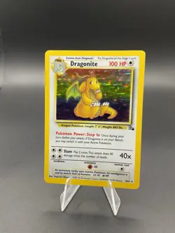 Dragonite 4/62 Fossil Holo Pokemon HP Unlimited English - Image 1