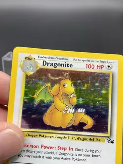 Dragonite 4/62 Fossil Holo Pokemon HP Unlimited English - Image 4