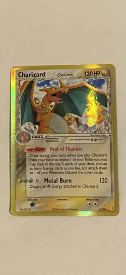 Charizard Delta Species 4/100 Holo Rare Crystal Guardians 2006 English 120 HP - Image 2