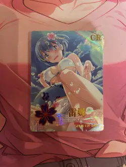 WAIFU Charm Of The Goddess Rem CR Rare card. Sexy Anime Girl - Image 1