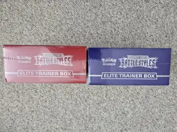 Pokemon TCG Sword & Shield Battle Styles Elite Trainer Box ETB SET of 2 Sealed - Image 4
