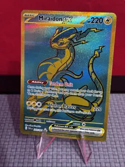 Miraidon EX 243/091 PAF Paldean Fates Hyper Rare NM Pokemon - Image 1