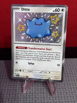 Ditto 201/091 PAF Paldean Fates Shiny Rare NM Pokemon - Image 1