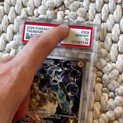 2025 POKEMON SVP EN-SV BLACK STAR PROMO #209 THUNDURUS PSA 10 - Image 2
