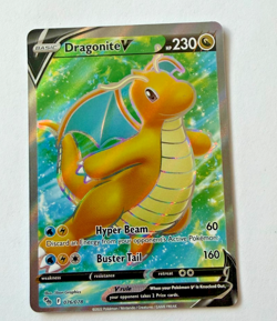 Dragonite V (Full Art) 076/078 Pokemon GO Holo - Image 1