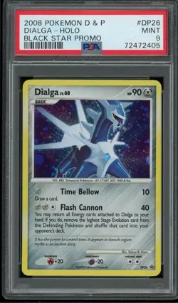 Pokemon Dialga D&P Black Star Promo Holo #DP26 PSA 9 - Image 1