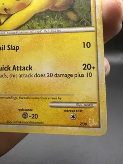 Pikachu (#2) 2/30 Common HGSS Trainer Kit: Gyarados & Raichu Pokemon MP - Image 4