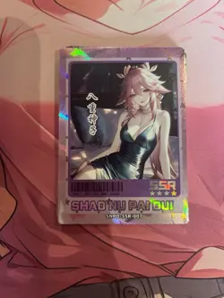 WAIFU Charm Of The Goddess Yae Miko SSR Rare card. Sexy Anime Girl - Image 1