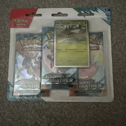 ENG Pokemon Scarlet & Violet Journey Together 3 Pack Blister Yanmega - Image 1