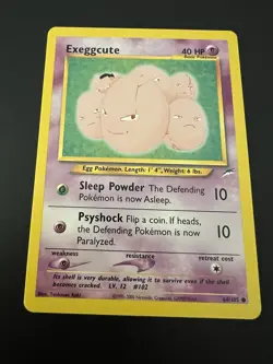 Exeggcute 64/105 Neo Destiny Unlimited 2002 Pokemon Card Common LP - Image 1