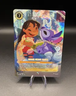 Ravensburger Disney Lorcana Ohana Means Family 224/204 Enchanted Holo Foil EN - Image 1