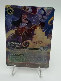 Disney Lorcana Reign Of Jafar - Captain Hook ENCHANTED 215/204 - Image 1