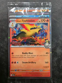 Destined Rivals STAFF Stamped Prerelease Promos - ALL 4 CARDS - SEALED/FREE SHIP - Image 1
