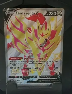 Pokemon Zamazenta V Promo Holo SWSH292 Sword & Shield Promo 230 HP Card - Image 1
