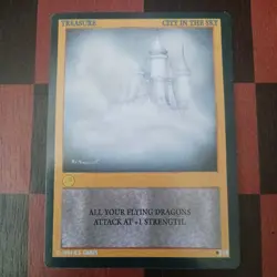 Wyvern City in the Sky Treasure CCG Limited Rare Card 210 - Image 1