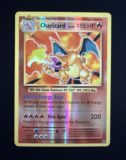 XY Evolutions Charizard 11/108 Reverse Holo Rare NM Pokemon Card - Image 1