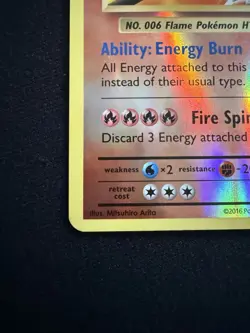 XY Evolutions Charizard 11/108 Reverse Holo Rare NM Pokemon Card - Image 5