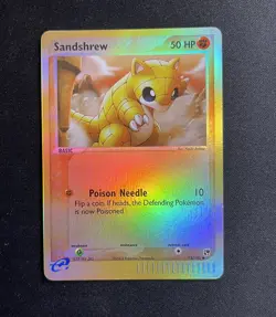 Sandshrew 75/100 EX Sandstorm Reverse Holo Pokemon Card TCG - Image 1