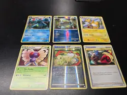 Lot Of 6 Heart Gold Soul Silver Pokemon Cards Feraligatr Ampharos - Image 1