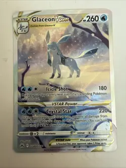 Glaceon VSTAR Crown Zenith: Galarian Gallery Holo Card GG40/GG70 Mint Condition - Image 1