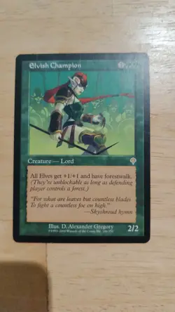 Wizards MTG Elvish Champion Creature Rare 186/350 2000 English - Image 1