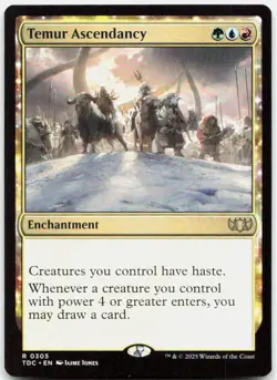 TEMUR ASCENDANCY 305 R COMMANDER: TARKIR: DRAGONSTORM MAGIC: THE GATHERING NM/M - Image 1