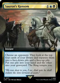 x1 Sauron's Ransom - Extended Art R MTG The Lord of the Rings: Tales of Middle-E - Image 1