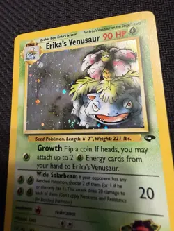 Pokemon Gym Challenge Erika's Venusaur Holo 004/132 LP-MP Toe Swirl - Image 3