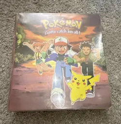 Pokemon 3-Ring Nintendo Hardcover Binder/ Comes with Vintage Pokemon cards - Image 1