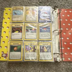 Pokemon 3-Ring Nintendo Hardcover Binder/ Comes with Vintage Pokemon cards - Image 4