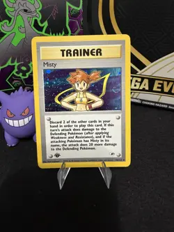 2000 Pokemon TCG - Misty 1st Edition Holo WOTC 18/132 - Gym Heroes - 💫Swirl💫 - Image 1