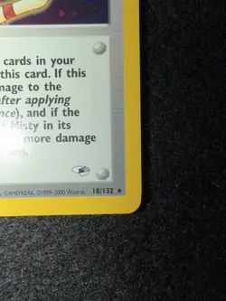 2000 Pokemon TCG - Misty 1st Edition Holo WOTC 18/132 - Gym Heroes - 💫Swirl💫 - Image 5