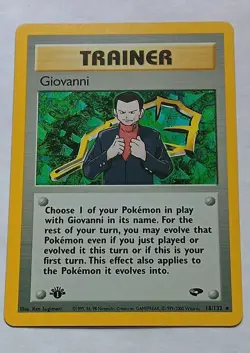 1st Edition Giovanni 18/132 Gym Challenge Holo Rare Vintage Pokemon TCG NM - Image 2