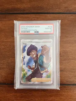 2020 POKEMON SWORD & SHIELD CHAMP'S PATH #073 FULL ART/HOP PSA 10 - Image 1