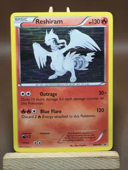 HP Pokemon TCG Reshiram Holo Black Star Promo BW004 - Image 1