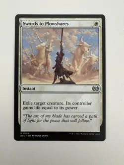 Swords to Plowshares MTG Magic the Gathering Card NM Near Mint DSC - Image 1