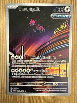 Iron Jugulis 216/182 Pokemon TCG S&V Paradox Rift Illustration Rare NM - Image 1