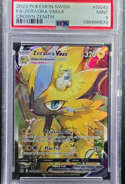 Pokemon Zeraora VMAX GG42/GG70 Crown Zenith Ultra Rare Full Art Holo PSA 9 - Image 1